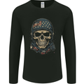 American Skull USA Mens Long Sleeve T-Shirt Black
