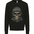 American Skull USA Mens Sweatshirt Jumper Black