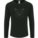American Staffordshire Terrier Dog Mens Long Sleeve T-Shirt Black