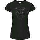American Staffordshire Terrier Dog Womens Petite Cut T-Shirt Black