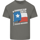 American Until Texas Secedes Mens Cotton T-Shirt Tee Top Charcoal
