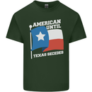 American Until Texas Secedes Mens Cotton T-Shirt Tee Top Forest Green