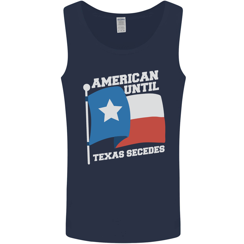 American Until Texas Secedes Mens Vest Tank Top Navy Blue