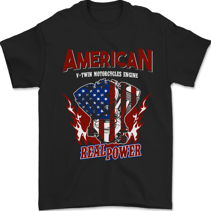a black american t - shirt with an american flag on it