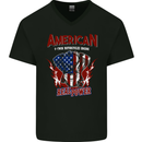 American V Twin Motorcycle Biker Chopper Mens V-Neck Cotton T-Shirt Black
