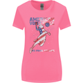 American Volleyball Player USA Flag Womens Wider Cut T-Shirt Azalea