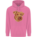 An Airedale Terrier Bingley Waterside Dog Childrens Kids Hoodie Azalea