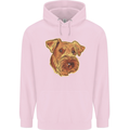 An Airedale Terrier Bingley Waterside Dog Childrens Kids Hoodie Light Pink