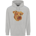 An Airedale Terrier Bingley Waterside Dog Childrens Kids Hoodie Sports Grey
