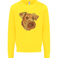 An Airedale Terrier Bingley Waterside Dog Kids Sweatshirt Jumper Yellow