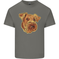 An Airedale Terrier Bingley Waterside Dog Kids T-Shirt Childrens Charcoal