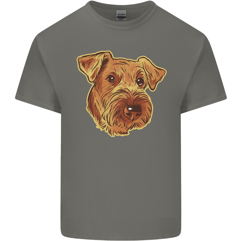 An Airedale Terrier Bingley Waterside Dog Kids T-Shirt Childrens Charcoal