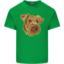 An Airedale Terrier Bingley Waterside Dog Kids T-Shirt Childrens Irish Green