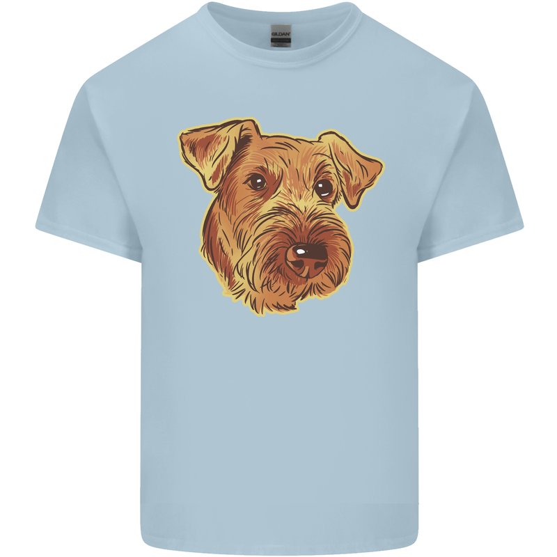 An Airedale Terrier Bingley Waterside Dog Kids T-Shirt Childrens Light Blue