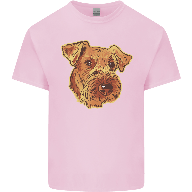 An Airedale Terrier Bingley Waterside Dog Kids T-Shirt Childrens Light Pink