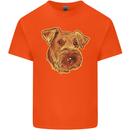 An Airedale Terrier Bingley Waterside Dog Kids T-Shirt Childrens Orange