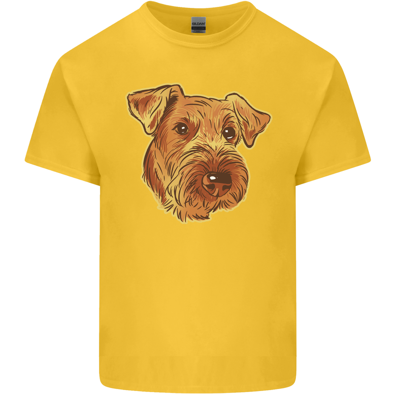 An Airedale Terrier Bingley Waterside Dog Kids T-Shirt Childrens Yellow