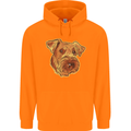 An Airedale Terrier Bingley Waterside Dog Mens 80% Cotton Hoodie Orange