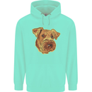 An Airedale Terrier Bingley Waterside Dog Mens 80% Cotton Hoodie Peppermint