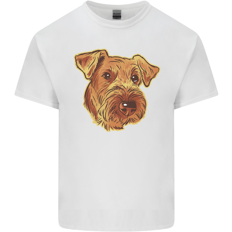 An Airedale Terrier Bingley Waterside Dog Mens Cotton T-Shirt Tee Top White