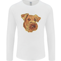 An Airedale Terrier Bingley Waterside Dog Mens Long Sleeve T-Shirt White