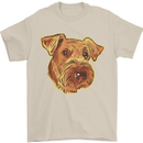 An Airedale Terrier Bingley Waterside Dog Mens T-Shirt 100% Cotton Sand
