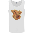 An Airedale Terrier Bingley Waterside Dog Mens Vest Tank Top White