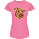 An Airedale Terrier Bingley Waterside Dog Womens Petite Cut T-Shirt Azalea