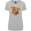 An Airedale Terrier Bingley Waterside Dog Womens Wider Cut T-Shirt Sports Grey
