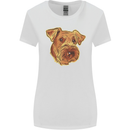 An Airedale Terrier Bingley Waterside Dog Womens Wider Cut T-Shirt White