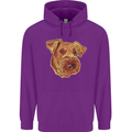 An Airedale Terrier Waterside Bingley Dog Childrens Kids Hoodie Purple