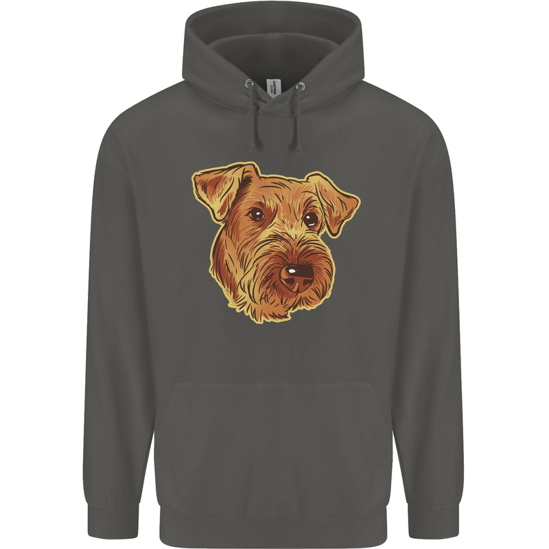 An Airedale Terrier Waterside Bingley Dog Childrens Kids Hoodie Storm Grey