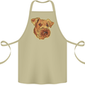 An Airedale Terrier Waterside Bingley Dog Cotton Apron 100% Organic Khaki