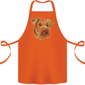 An Airedale Terrier Waterside Bingley Dog Cotton Apron 100% Organic Orange