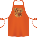 An Airedale Terrier Waterside Bingley Dog Cotton Apron 100% Organic Orange