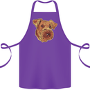 An Airedale Terrier Waterside Bingley Dog Cotton Apron 100% Organic Purple