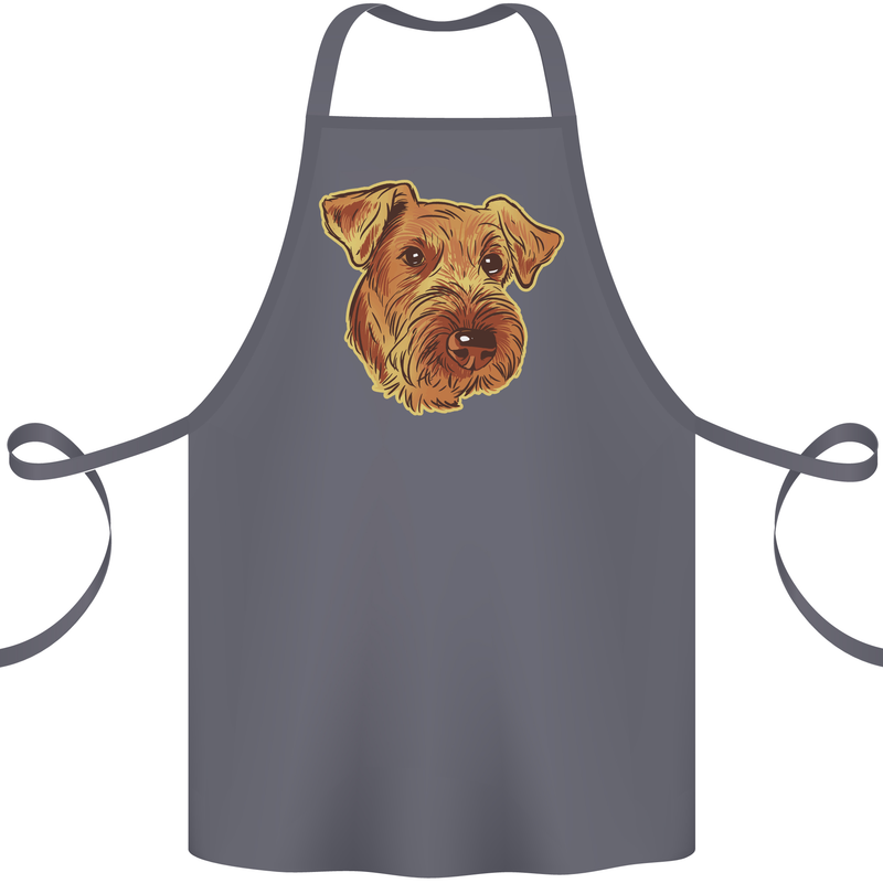 An Airedale Terrier Waterside Bingley Dog Cotton Apron 100% Organic Steel