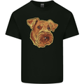 An Airedale Terrier Waterside Bingley Dog Kids T-Shirt Childrens Black