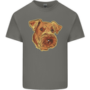 An Airedale Terrier Waterside Bingley Dog Kids T-Shirt Childrens Charcoal