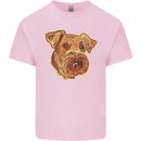 An Airedale Terrier Waterside Bingley Dog Kids T-Shirt Childrens Light Pink