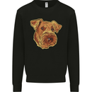 An Airedale Terrier Waterside Bingley Dog Mens Sweatshirt Jumper Black
