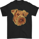 An Airedale Terrier Waterside Bingley Dog Mens T-Shirt 100% Cotton Black