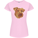 An Airedale Terrier Waterside Bingley Dog Womens Petite Cut T-Shirt Light Pink