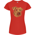 An Airedale Terrier Waterside Bingley Dog Womens Petite Cut T-Shirt Red