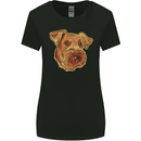 An Airedale Terrier Waterside Bingley Dog Womens Wider Cut T-Shirt Black