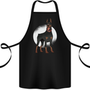 An Alert Doberman Cotton Apron 100% Organic Black