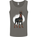 An Alert Doberman Mens Vest Tank Top Charcoal
