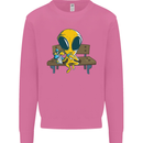 An Alien Eating Magic Mushrooms LSD Mens Sweatshirt Jumper Azalea