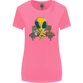 An Alien Eating Magic Mushrooms LSD Womens Wider Cut T-Shirt Azalea