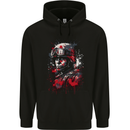 An American Soldier USA Army Marine Mens 80% Cotton Hoodie Black